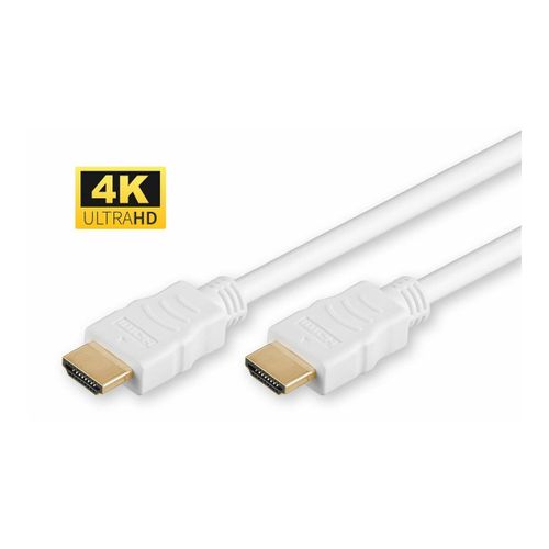 MicroConnect High Speed HDMI with Ethernet - Câble HDMI avec Ethernet - HDMI mâle pour HDMI mâle - 5 m - blanc