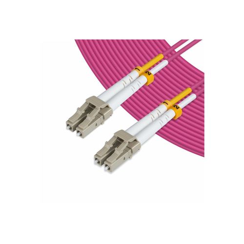 MicroConnect - Câble réseau - LC/UPC multimode (M) pour LC/UPC multimode (M) - 1 m - fibre optique - 50 / 125 microns - OM4 - sans halogène - violet