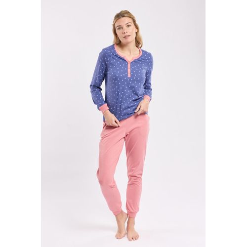 Pyjama Corsaire Motifs Coeurs - Coton Léger