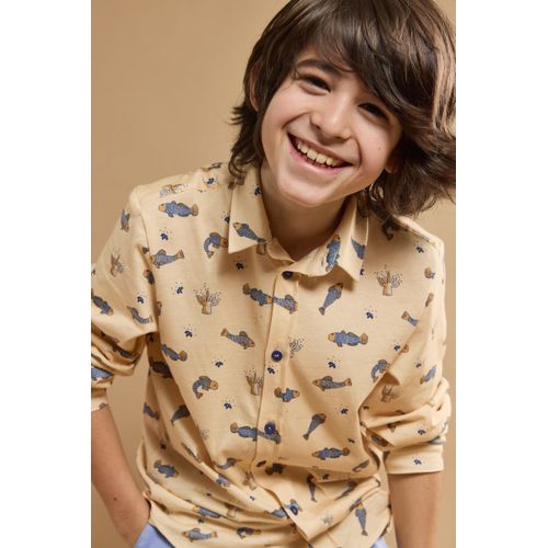Chemise Imprimée Poissons, Anémones Et Coraux Kids - Coton