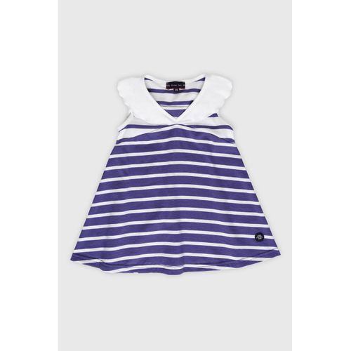 Robe Rayée Sans Manches Baby - Coton Léger