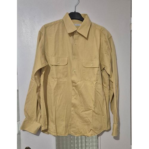 Chemise Manches Longues Homme De Fursac Couleur Jaune Taille 41cm