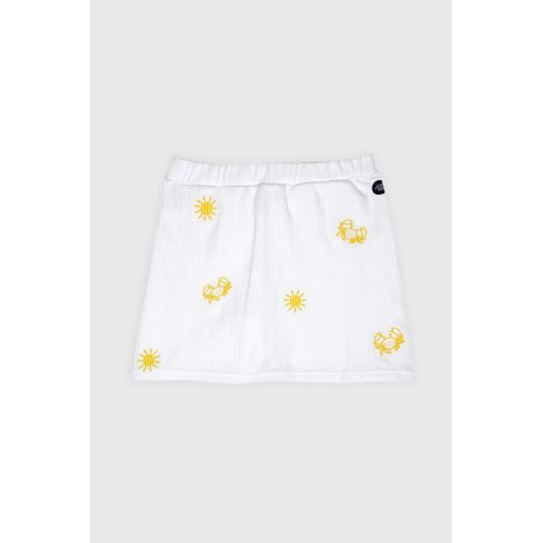 Jupe-Culotte Brodée - Coton