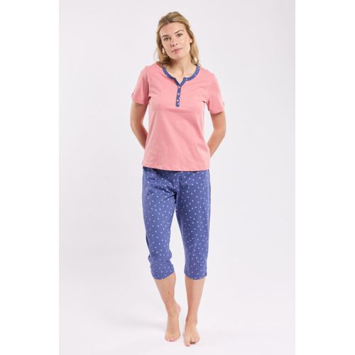 Pyjama Corsaire Motifs Coeurs - Coton Léger