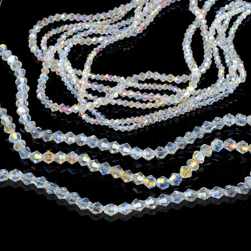 890 Pieces Beads For Adult Bracelets,Transparent Glass Beads,Beads For Bracelets,Necklaces,Keyrings And Jewellery Making,2 Mm,3 Mm,4 Mm,6 Mm