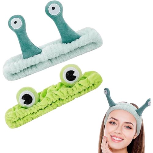 Lot De 2 Bandeaux De Lavage Du Visage-En Polaire Corail-Pour Le Maquillage,Le Visage,Le Yoga,Le Sport