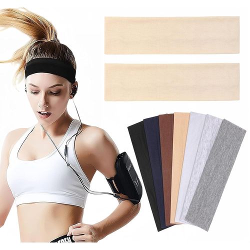 Lot De 2 Bandeaux De Sport Pour Hommes Et Femmes,Antidérapants,Élastiques,Pour Yoga,Salle De Sport (Kaki)