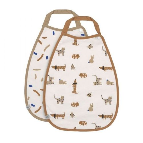 Lot De 2 Bavoirs Extra Large Little Mateys Royal Multicolore