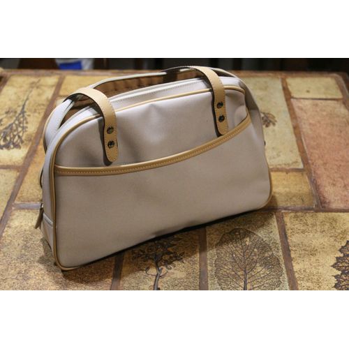 Sac en toile beige/écru interieur doublè avec anses et nombreuses poches