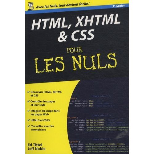 Html, Xhtml & Css Pour Les Nuls