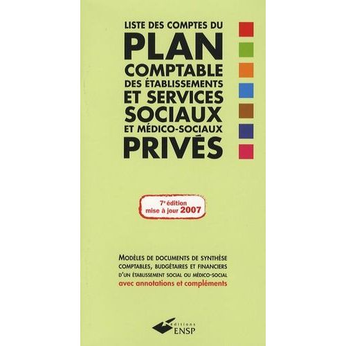Liste Des Comptes Du Plan Comptable Des Établissements Et Services Sociaux Et Médico-Sociaux Privés
