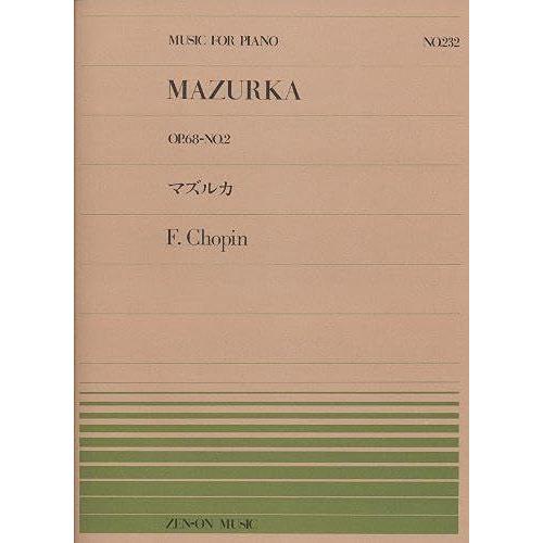 Mazurka Op. 68/2 / Recueil