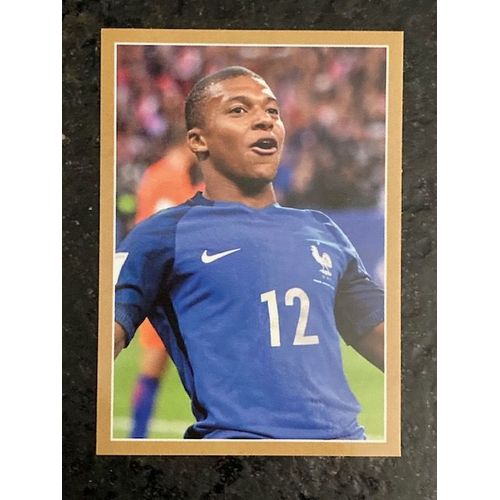 Vignette Carrefour Panini Team France 2018 - Fiers D'être Bleus N°53 : Kylian Mbappé En Action