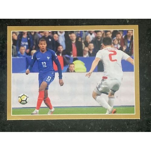 Vignette Carrefour Panini Team France 2018 - Fiers D'être Bleus N°55 : Kylian Mbappé En Action