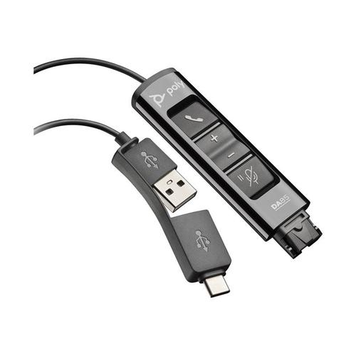 Poly DA75 - Carte son - USB-C / USB-A - pour Victus by HP Laptop 16; Laptop 14, 15, 17; Pavilion Plus Laptop 14, 16