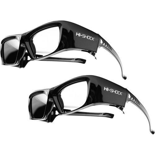 2X Rf Pro Black Diamond Lunettes Actives 3D Pour Vidéoprojecteurs 3D Compatibles Avec Sony, Epson, Jvc - Tdg-Bt500A, Ty-Er3D5Me / Ty-Er3D6M - Elpgs03-120 Hz - Rechargeable[APP6190754]
