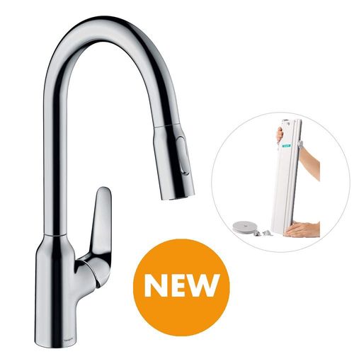 Hansgrohe - Robinet de cuisine avec douchette HANSGROHE Focus M42 220 sBox 2 jets chromÃ©  - Rose