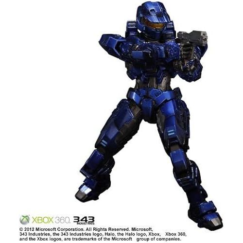 Halo: Combat Evolved Play Arts Spartan Mark V Blue Envisioned By Square Enix Products(Pvc)