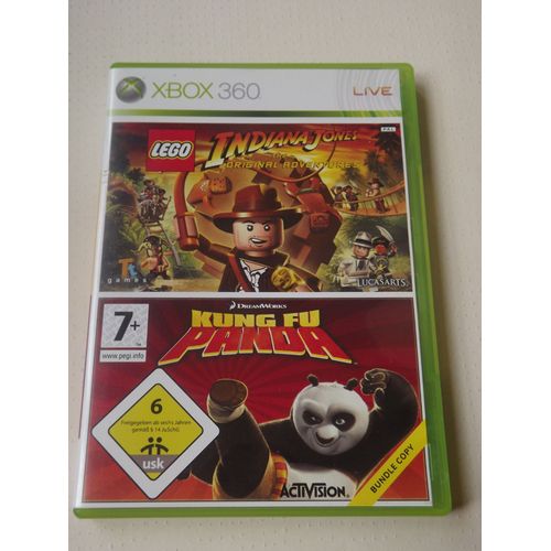 Jeu Xbox 360 Indiana Jones Et Kung Fu Panda Complet