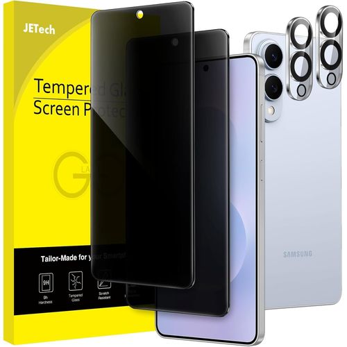 Protection D'écran Anti-Espion Pour Samsung Galaxy S25 Edge Avec Protecteur D'objectif De Caméra, Film En Verre Trempé Compatible Avec Empreinte Digitale Id, Lot De 2 Chacun[Lot6191274]