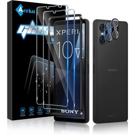 Verre Trempé Pour Sony Xperia 10 Vi Avec Caméra Arrière Protecteur [2+2 Pièces], Dureté 9h [Sans Bulles] [Ultra Hd] Ultra Résistant Film Vitre Trempé Protection Écran [Transparente[Lot6196008]