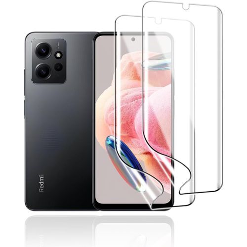 Hydrogel Film De Protection Pour Xiaomi Redmi Note 12, 2pcs Protection Ecran En Hydrogel Hd Transparent Flexible Tpu Protections D'écran, Film Hydrogel Anti-Rayures[Lot6196074]