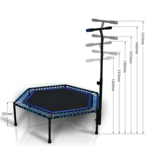 Trampoline Fitness Avec Barre Réglable