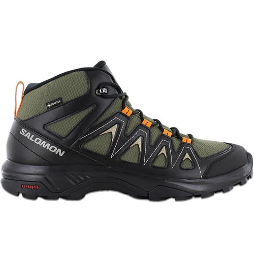 Salomon X Braze Mid Gtx Gorestex Chaussures De Randonnée Marche Trekking Vertsnoir 471810