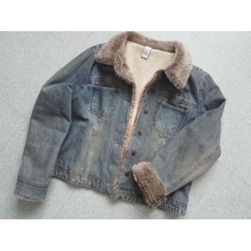 Veste Denim Femme Doublée Polaire 44-46