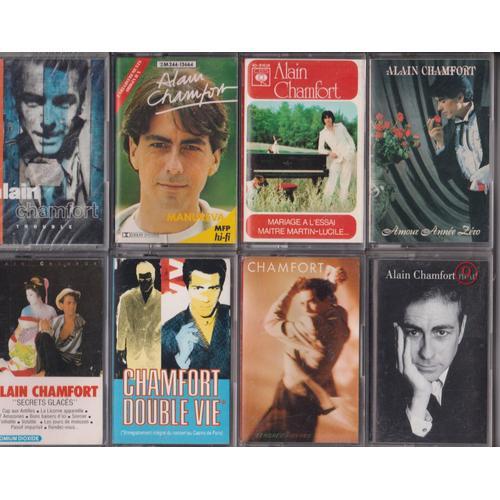 Alain Chamfort Lot De 8 K7 Cassettes Audio Dont 1 Encore Scellée Tape