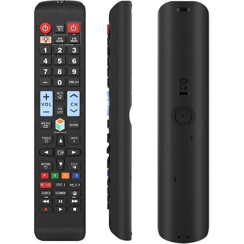 Universal Remote Control For All Samsung Lcd Led Qled Suhd Uhd Hdtv Curved Plasma 4K 3D Smart Tv With Buttons For Netflix, Prime Video, Smart Hub Backlit[H1327]