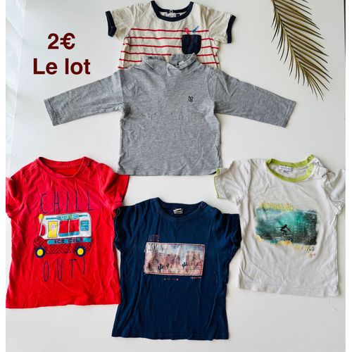 Lot T-Shits Et Pull Bébé Garçon 18-24 Mois