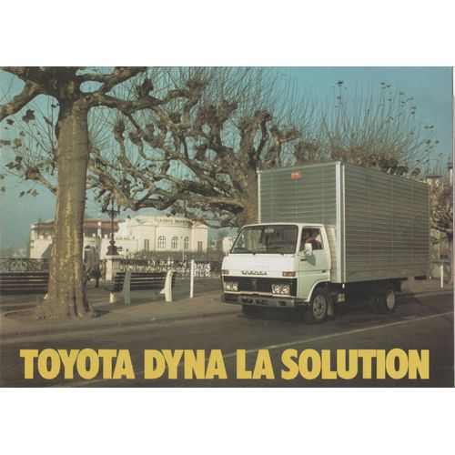 Toyota Dyna Utilitaires Décembre 1979 Catalogue Publicitaire Prospectus