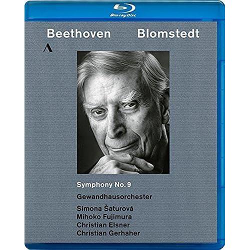 : 9 Op.125 (Beethoven : Symphony No.9 / Blomstedt | Gewandhausorchester | Simona Saturova | Mihoko Fujimura | Christian Elsner |Christian Gerhaher) [Blu-Ray] [] []