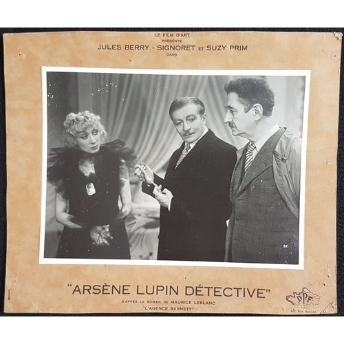 Arsène Lupin Détective - Film 1937 Henri Diamant-Berger Avec Jules Berry, Gabriel Signoret, Suzy Prim - 1 Photo Originale D'exploitation De Cinéma - Affiche De 28x25 Cm - Roman Maurice Leblanc