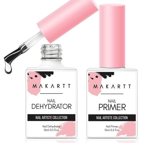 Nail Primer Avec Déshydrateur Ongle Gel,15ml Natural Dehydrate Bond Primer Gel Nail Polish Pour Ongles,Air Dry Gel Équilibrant Pour Vernis À Ongles Gel 