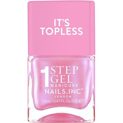 Inc Topless Addison (Rose Irisé)-Vernis Gel Sans Uv-Manucure En 1 Étape Jusqu¿À 8 Jours De Tenue-Séchage Rapide,Végan & 21-Free-Kit Vernis Pour Enfants & Adultes