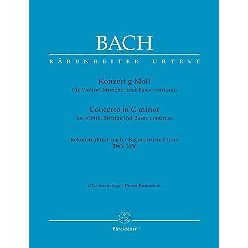 Concerto For Violin, Strings And Bc G Minor / Piano Reduction