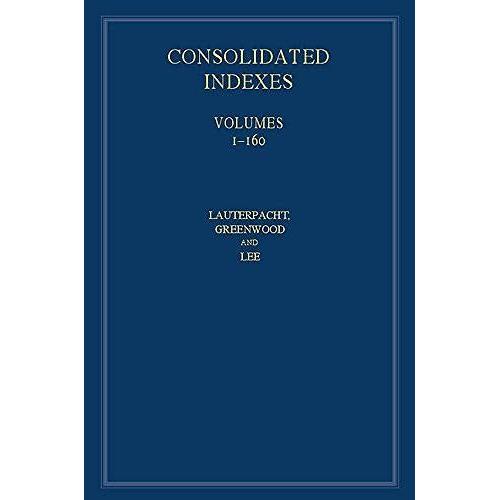 International Law Reports, Consolidated Index 3 Volume Hardback Set