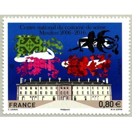 France 2016, Très Beau Timbre Neuf** Luxe Yvert 5042, Centre National Du Costume De Scène Moulins 2006-2016, Timbre Dessiné Par Christian Lacroix. -