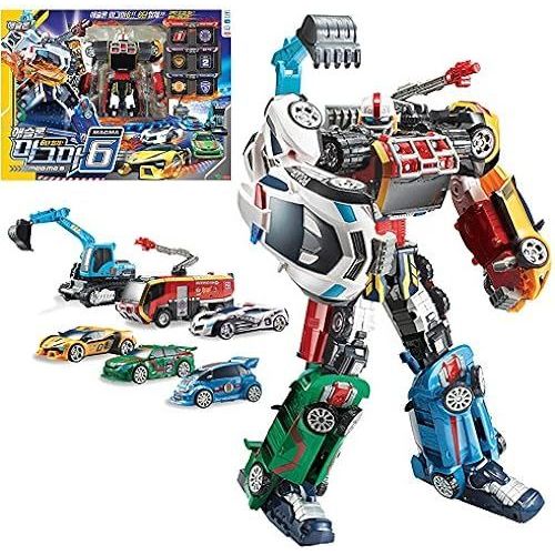 Tobot Athlon Magma6 Six-Unit Robot Korean Tv Animation Transforming Robot Figure 6 6tv []
