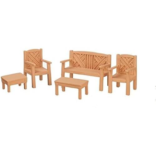 Melody Jane Dolls House Garden Patio Furniture Set Suite 1:24 Half Inch Scale