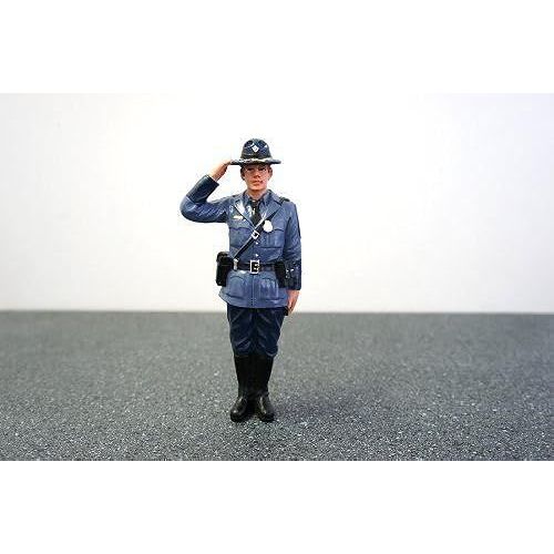 American Diorama Wholesale State Trooper Brian Figure For 1:24 Diecast Model Cars []