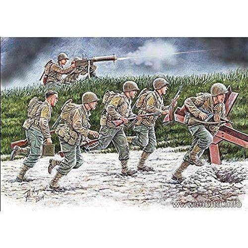 New!!! Us Soldiers, Operation Overlord Period"Move Move!" 1/35 Master Box 35130 Free Shipping []