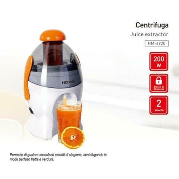 Trade Shop - CENTRIFUGEUSE ÉLECTRIQUE 200W 2L JUS DE FRUITS ET LÉGUMES HOOMEI HM-6940 BLENDER