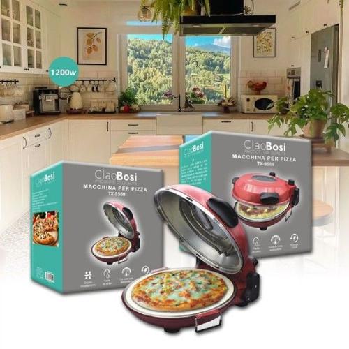 Trade Shop - MACHINE A PIZZA ELECTRIQUE 1200WATT FOUR DOUBLE CHAUFFAGE MAISON TX-9569