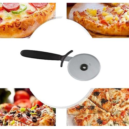 Coupe-Pizza Multifonction Couteau Acier Inox Couper Tartes Gaufres Crêpes Lasagnes Roulette Outil Utile Lame Trancheuse Roue Ne Rouille Pas Robuste Poigne Ergonomic Pratic Facile Qualite Efficace