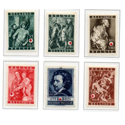 Belgique Timbres Croix Rouge 1944