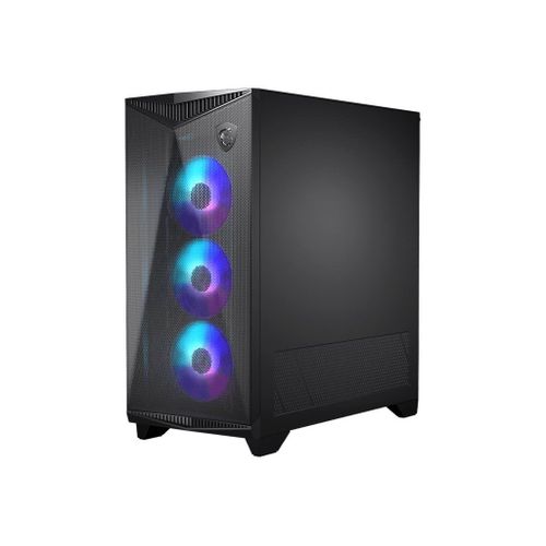 MSI MPG GUNGNIR 300R AIRFLOW - Mid tower - ATX étendu - panneau latéral fenêtré (verre trempé) - pas d'alimentation (ATX) - noir - USB/Audio