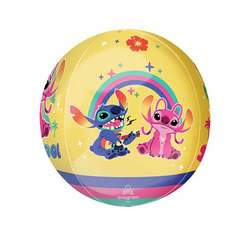 Ballon Bulle Transparent Angel De Lilo + Stitch 38 X 40 Cm